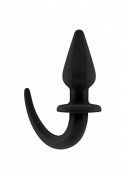 Ouch Puppy Play - Flexible Rubber Butt Plug - Black