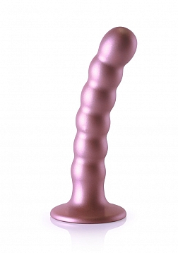 Beaded G-Spot Dildo - 5'' / 13 cm - Rose Gold