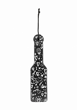 Printed Paddle - Love Street Art Fasion - Black